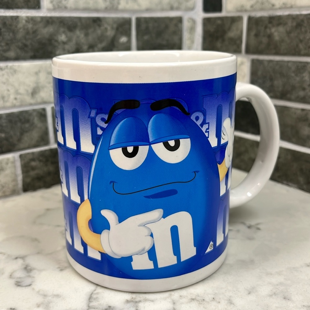 Blue M&M mug